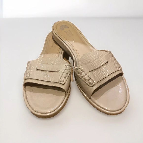 Geox Patrick Cox design cream patent leather sandals size 9 - Picture 7 of 11